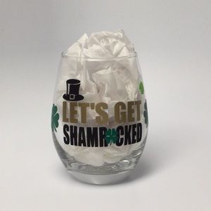 St. Patrick’s Day Wine glass